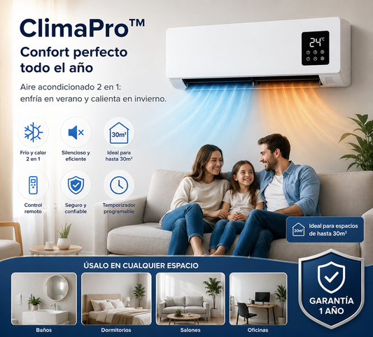 ULTIMAS UNIDADES - Aire Acondicionado 2 En 1 + ENVÍO GRATIS