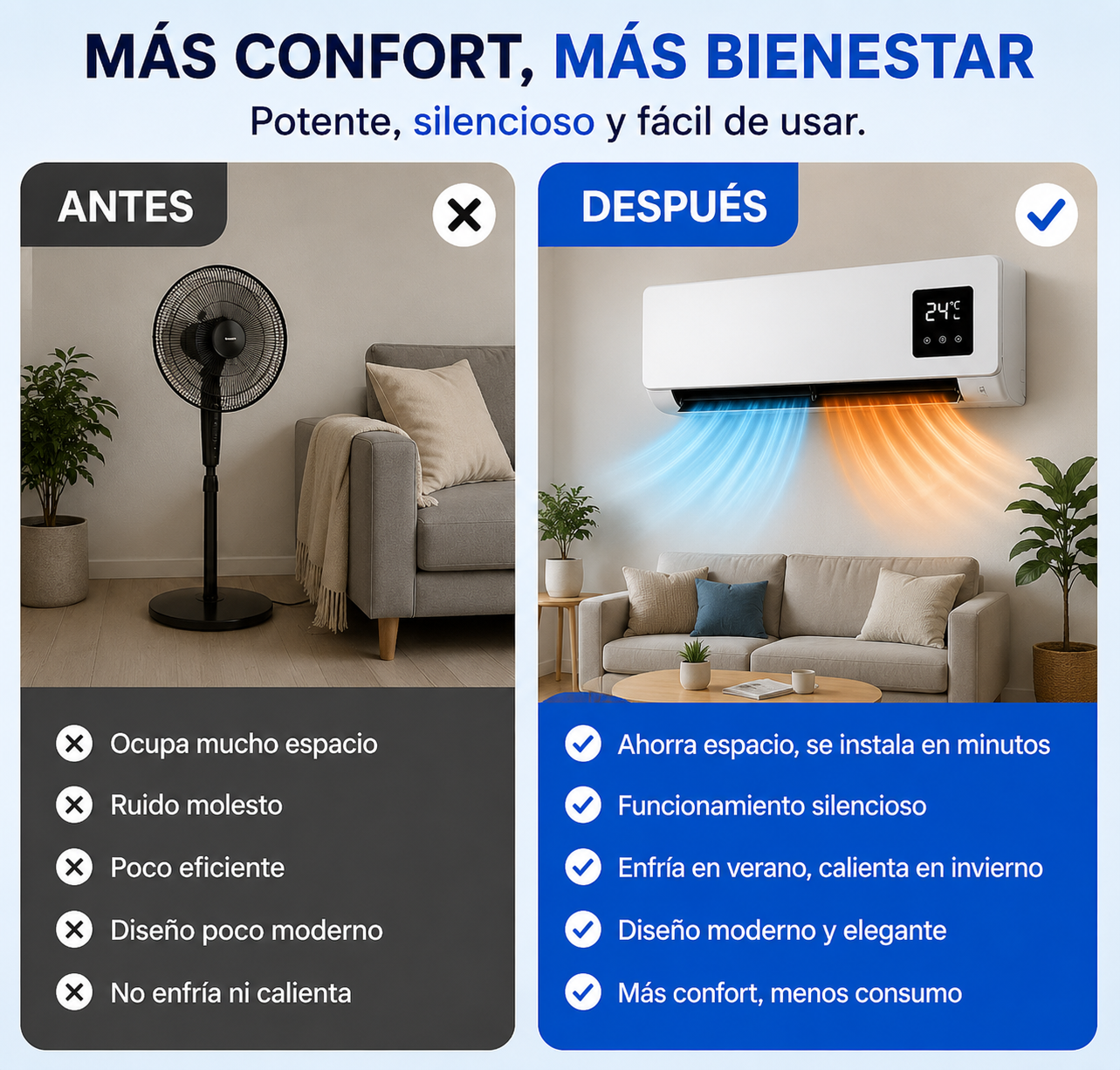 ULTIMAS UNIDADES - Aire Acondicionado 2 En 1 + ENVÍO GRATIS